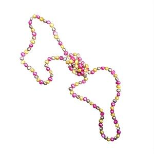 47" Knotted Multicolor Freshwater Pearl Necklace – 8-9mm Baroque Continuous Stra